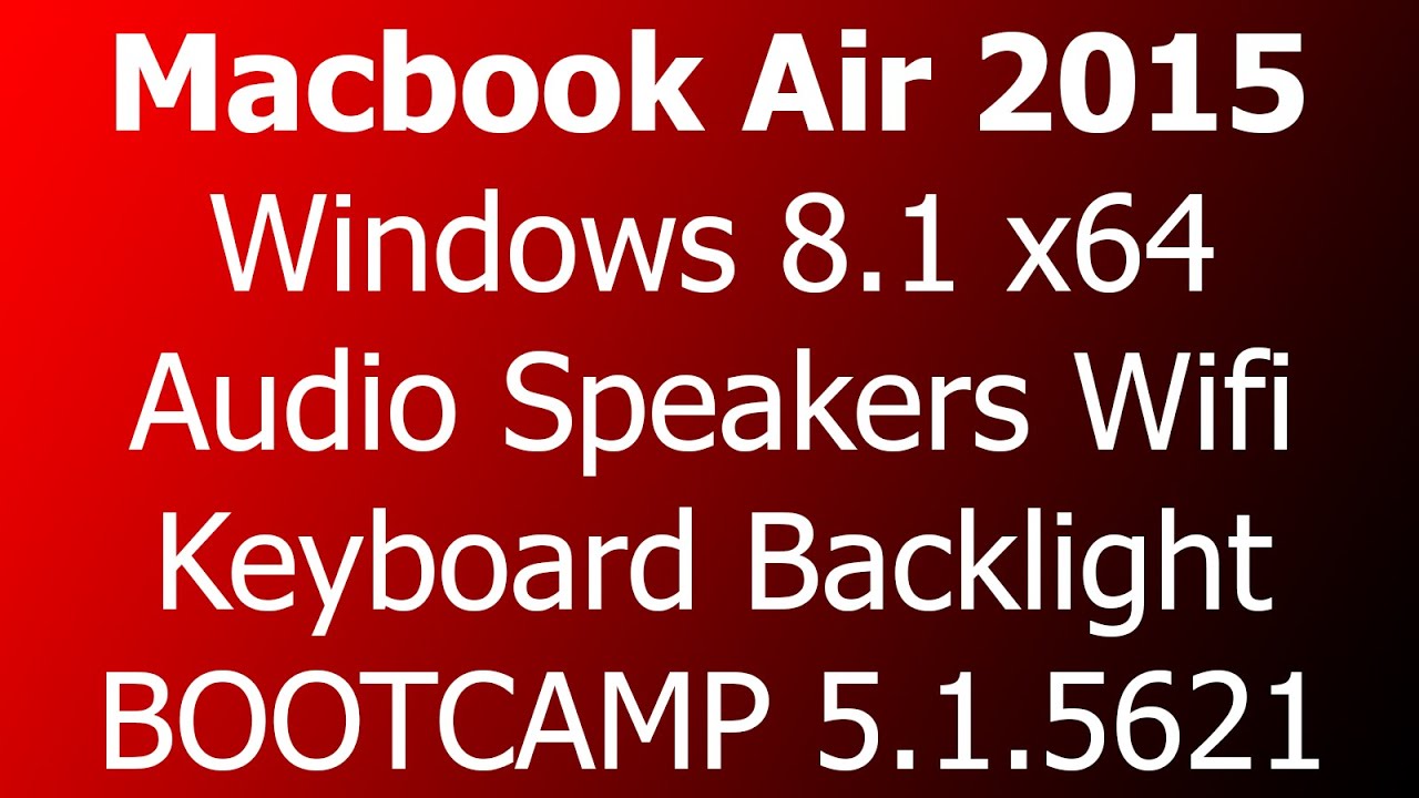 audio driver for windows 7 64 bit mac bootcamp